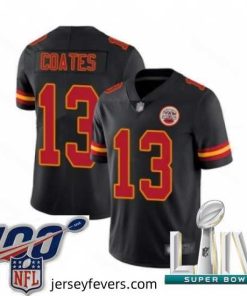 2020 Super Bowl LIV Kansas City Chiefs #13 Sammie Coates Limited Black Rush Vapor Untouchable Football Jersey
