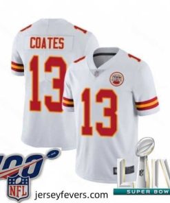 2020 Super Bowl LIV Kansas City Chiefs #13 Sammie Coates White Vapor Untouchable Limited Player Football Jersey