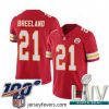 2020 Super Bowl LIV Kansas City Chiefs #21 Bashaud Breeland Red Team Color Vapor Untouchable Limited Player Football Jersey