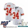 2020 Super Bowl LIV Kansas City Chiefs #34 Carlos Hyde White Vapor Untouchable Limited Player Football Jersey