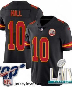 2020 Super Bowl LIV Nike Kansas City Chiefs #10 Tyreek Hill Limited Black Rush Vapor Untouchable NFL Jersey