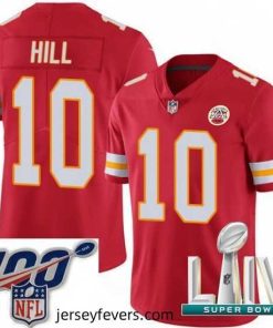2020 Super Bowl LIV Nike Kansas City Chiefs #10 Tyreek Hill Red Team Color Vapor Untouchable Limited Player NFL Jersey