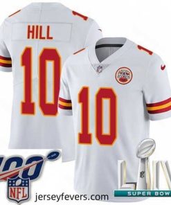 2020 Super Bowl LIV Nike Kansas City Chiefs #10 Tyreek Hill White Vapor Untouchable Limited Player NFL Jersey