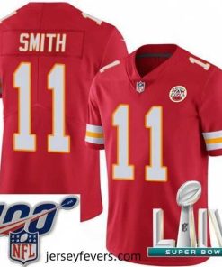 2020 Super Bowl LIV Nike Kansas City Chiefs #11 Alex Smith Red Team Color Vapor Untouchable Limited Player NFL Jersey