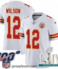 2020 Super Bowl LIV Nike Kansas City Chiefs #12 Albert Wilson White Vapor Untouchable Limited Player NFL Jersey