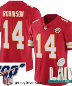 2020 Super Bowl LIV Nike Kansas City Chiefs #14 Demarcus Robinson Red Team Color Vapor Untouchable Limited Player NFL Jersey