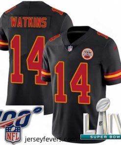 2020 Super Bowl LIV Nike Kansas City Chiefs #14 Sammy Watkins Limited Black Rush Vapor Untouchable NFL Jersey