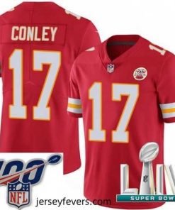 2020 Super Bowl LIV Nike Kansas City Chiefs #17 Chris Conley Red Team Color Vapor Untouchable Limited Player NFL Jersey