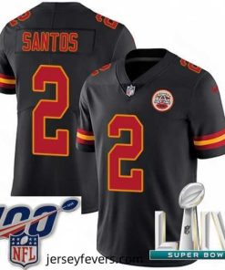 2020 Super Bowl LIV Nike Kansas City Chiefs #2 Cairo Santos Limited Black Rush Vapor Untouchable NFL Jersey