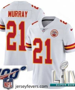 2020 Super Bowl LIV Nike Kansas City Chiefs #21 Eric Murray White Vapor Untouchable Limited Player NFL Jersey