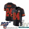 2020 Super Bowl LIV Nike Kansas City Chiefs #24 Jordan Lucas Limited Black Rush Vapor Untouchable NFL Jersey