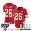 2020 Super Bowl LIV Nike Kansas City Chiefs #26 Damien Williams Red Team Color Vapor Untouchable Limited Player NFL Jersey