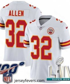 2020 Super Bowl LIV Nike Kansas City Chiefs #32 Marcus Allen White Vapor Untouchable Limited Player NFL Jersey