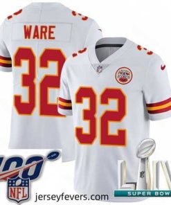 2020 Super Bowl LIV Nike Kansas City Chiefs #32 Spencer Ware White Vapor Untouchable Limited Player NFL Jersey