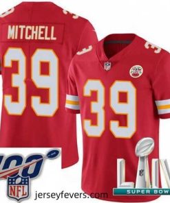 2020 Super Bowl LIV Nike Kansas City Chiefs #39 Terrance Mitchell Red Team Color Vapor Untouchable Limited Player NFL Jersey