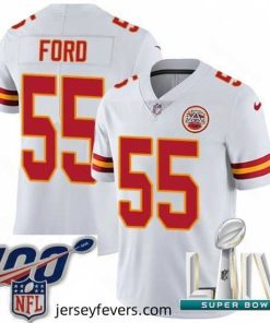 2020 Super Bowl LIV Nike Kansas City Chiefs #55 Dee Ford White Vapor Untouchable Limited Player NFL Jersey