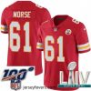 2020 Super Bowl LIV Nike Kansas City Chiefs #61 Mitch Morse Red Team Color Vapor Untouchable Limited Player NFL Jersey