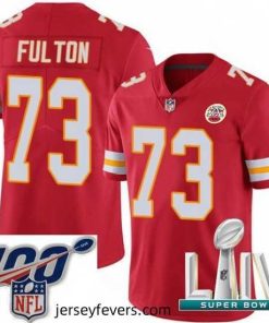 2020 Super Bowl LIV Nike Kansas City Chiefs #73 Zach Fulton Red Team Color Vapor Untouchable Limited Player NFL Jersey