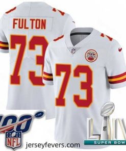 2020 Super Bowl LIV Nike Kansas City Chiefs #73 Zach Fulton White Vapor Untouchable Limited Player NFL Jersey