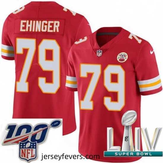 2020 Super Bowl LIV Nike Kansas City Chiefs #79 Parker Ehinger Red Team Color Vapor Untouchable Limited Player NFL Jersey