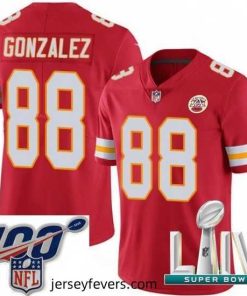 2020 Super Bowl LIV Nike Kansas City Chiefs #88 Tony Gonzalez Red Team Color Vapor Untouchable Limited Player NFL Jersey