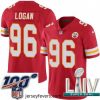 2020 Super Bowl LIV Nike Kansas City Chiefs #96 Bennie Logan Red Team Color Vapor Untouchable Limited Player NFL Jersey