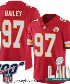 2020 Super Bowl LIV Nike Kansas City Chiefs #97 Allen Bailey Red Team Color Vapor Untouchable Limited Player NFL Jersey