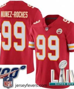 2020 Super Bowl LIV Nike Kansas City Chiefs #99 Rakeem Nunez-Roches Red Team Color Vapor Untouchable Limited Player NFL Jersey