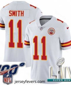 2020 Super Bowl LIV Nike Kansas City Chiefs #11 Alex Smith White Vapor Untouchable Limited Player NFL Jersey