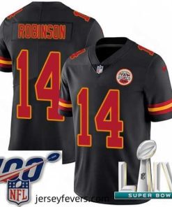 2020 Super Bowl LIV Nike Kansas City Chiefs #14 Demarcus Robinson Limited Black Rush Vapor Untouchable NFL Jersey