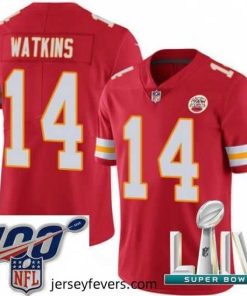 2020 Super Bowl LIV Nike Kansas City Chiefs #14 Sammy Watkins Red Team Color Vapor Untouchable Limited Player NFL Jersey