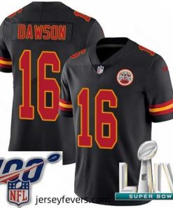 2020 Super Bowl LIV Nike Kansas City Chiefs #16 Len Dawson Limited Black Rush Vapor Untouchable NFL Jersey