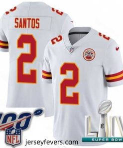 2020 Super Bowl LIV Nike Kansas City Chiefs #2 Cairo Santos White Vapor Untouchable Limited Player NFL Jersey