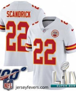 2020 Super Bowl LIV Nike Kansas City Chiefs #22 Orlando Scandrick White Vapor Untouchable Limited Player NFL Jersey