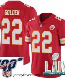 2020 Super Bowl LIV Nike Kansas City Chiefs #22 Robert Golden Red Team Color Vapor Untouchable Limited Player NFL Jersey