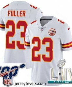 2020 Super Bowl LIV Nike Kansas City Chiefs #23 Kendall Fuller White Vapor Untouchable Limited Player NFL Jersey