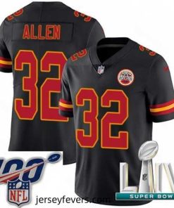 2020 Super Bowl LIV Nike Kansas City Chiefs #32 Marcus Allen Limited Black Rush Vapor Untouchable NFL Jersey