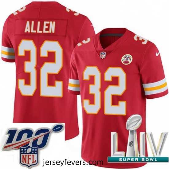 2020 Super Bowl LIV Nike Kansas City Chiefs #32 Marcus Allen Red Team Color Vapor Untouchable Limited Player NFL Jersey