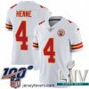 2020 Super Bowl LIV Nike Kansas City Chiefs #4 Chad Henne White Vapor Untouchable Limited Player NFL Jersey