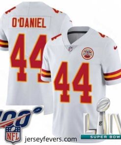 2020 Super Bowl LIV Nike Kansas City Chiefs #44 Dorian O'Daniel White Vapor Untouchable Limited Player NFL Jersey