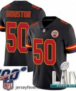 2020 Super Bowl LIV Nike Kansas City Chiefs #50 Justin Houston Limited Black Rush Vapor Untouchable NFL Jersey