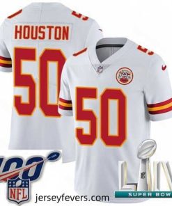 2020 Super Bowl LIV Nike Kansas City Chiefs #50 Justin Houston White Vapor Untouchable Limited Player NFL Jersey