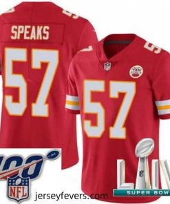 2020 Super Bowl LIV Nike Kansas City Chiefs #57 Breeland Speaks Red Team Color Vapor Untouchable Limited Player NFL Jersey