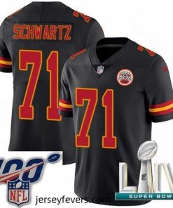 2020 Super Bowl LIV Nike Kansas City Chiefs #71 Mitchell Schwartz Limited Black Rush Vapor Untouchable NFL Jersey
