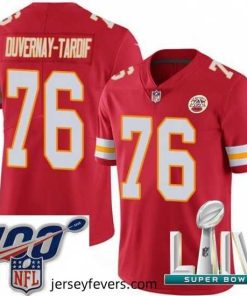 2020 Super Bowl LIV Nike Kansas City Chiefs #76 Laurent Duvernay-Tardif Red Team Color Vapor Untouchable Limited Player NFL Jersey