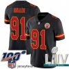 2020 Super Bowl LIV Nike Kansas City Chiefs #91 Derrick Nnadi Limited Black Rush Vapor Untouchable NFL Jersey