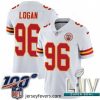 2020 Super Bowl LIV Nike Kansas City Chiefs #96 Bennie Logan White Vapor Untouchable Limited Player NFL Jersey