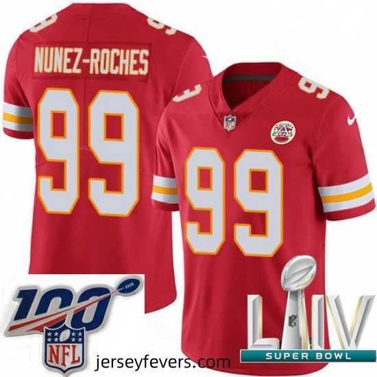 2020 Super Bowl LIV Nike Kansas City Chiefs #99 Rakeem Nunez-Roches Red Team Color Vapor Untouchable Limited Player NFL Jersey