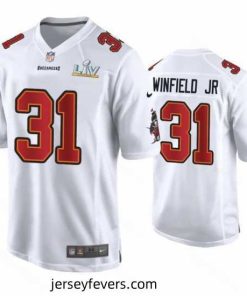 Antoine Winfield Jr. Buccaneers White Super Bowl Lv Game Fashion Jersey