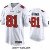 Antonio Brown Buccaneers White Super Bowl Lv Game Fashion Jersey